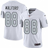 Nike Men & Women & Youth Raiders 88 Clive Walford White Color Rush Limited Jersey,baseball caps,new era cap wholesale,wholesale hats